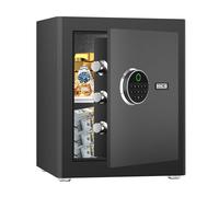 HSGCJS Cassaforte biometrica per impronte digitali con tastiera digitale completa, cassaforte di sicurezza per casa, ufficio e hotel, 5 metri cubi