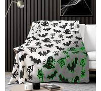 HSGLGNA Coperta per Bambini con Dinosauri che Luce al Buio, Motivo Dinosauri, Coperta Morbida in Microfibra, Ottimi Regali per gli Amanti dei Dinosauri (Nero, 150x200 cm)