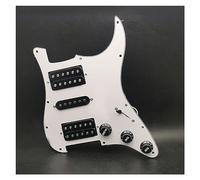 HSH Pickguard Circuits Battipenna Per Chitarra Elettrica HSH Loaded Prewired Scratchplate Assembly Bianco (Color : Bk Pickup)