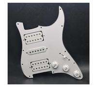 HSH Pickguard Circuits Battipenna Per Chitarra Elettrica HSH Loaded Prewired Scratchplate Assembly Bianco (Color : White Pickup)