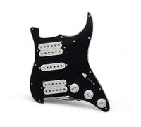 HSH Pickguard Circuits Battipenna Per Chitarra Elettrica HSH Loaded Prewired Scratchplate Assembly Black (Color : White Pickup)