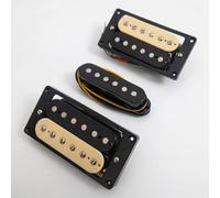 HSH - Set di pickup per chitarra Fender ST, Humbucker a 4 conduttori e pickup single coil, compatibili con chitarra elettrica stile Stratocaster, predisposti per split coil (stile Zebra B)
