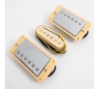 HSH - Set di pickup per chitarra Fender ST, Humbucker a 4 conduttori e pickup single coil, compatibili con chitarra elettrica stile Stratocaster, Coil Split Ready (cromati)