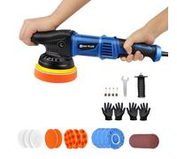 HSHa Lucidatrice, lucidatrice eccentrica, 12 mm, 980 W, set di 6 velocità variabili, 2800 - 5800 giri/min, per lucidare auto, barca, moto