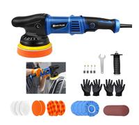 HSHa Lucidatrice professionale, lucidatrice eccentrica, 12 mm, 980 W, con 6 velocità variabili, 2800 - 5800 RPM, lucidatrice orbitale per auto, barche