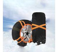 HSHBGS Calze da Neve in Tessuto Antiscivolo 4 pezzi, Catene Da Neve per guida su ghiaccio e neve in inverno, Catene Auto per pneumatici con guanti e borsa per il trasporto(255/45R22)