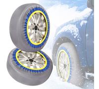 HSHBGS Calze Da Neve in tessuto per auto, Catene da neve per camion, SUV, furgoni e auto, Facili da installare, Kit di emergenza invernale, Antiscivolo(255/45R22)