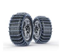 HSHBGS Catene da Neve in Metallo, Catene Auto di Emergenza Antiscivolo, Set da 2, Catene anti-neve per SUV, pick-up, riutilizzabili(195/75R16)