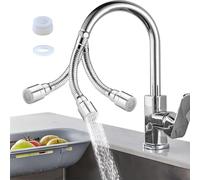Hshenjhu Prolunga Rubinetto, Rompigetto Rubinetto Cucina 720°, Doccetta per Lavandino Cucina Antispruzzo, Doccino per Lavandino Regolabile, Universale Rubinetti Bagno, per Bagno