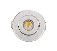 HSHHJSH 10 Pezzi Faretti A LED da Incasso 1W 3W Plafoniera da Interno Mini Armadio A Soffitto Faretto A LED Lampada da Incasso Faretti A Pannello Rotondo A LED - Dimensioni del Foro da 40 A 45 Mm