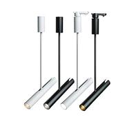 HSHHJSH Faretto A Soffitto Faretto A Binario Faretti LED COB Nero Bianco Lampada A Soffitto O su Guida 5W 7W 12W Faretto A Soffitto Monofase per Soggiorno Camera da Letto Cucina Bagno Barca