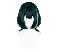 HSHUHMLBJ Short Green Daily Party Cosplay Parrucca per Nefer Anime Cosplay Parrucca A