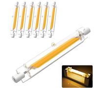Hsientpe LED R7S 118mm Dimmerabile, 20W 6000K Bianco Freddo 2000LM, Equivalenti a 200W Lampada Alogena, Nessun Sfarfallio, Illuminazione Fascio 360°, Confezione da 6