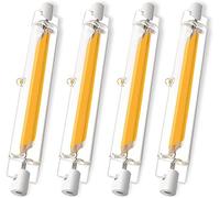 Hsientpe R7S LED 118mm 20W Dimmerabile, Lampadina R7S LED 118mm, Bianco Freddo 6000K 2000LM, Equivalente a 200W Lampada Alogena, Nessuno Sfarfallio, Illuminazione Fascio 360°, AC 220-240V, 4 pezzi