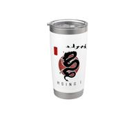 Hsing I per principianti/Hsing I Design classico calligrafico Bicchiere termico in acciaio inox doppia parete