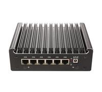 HSIPC Alder Lake N100 Quad Core Firewall Micro Appliance, Mini PC, Router PC con 16G RAM 256G SSD, 6*i226-V RJ45 porte AES-NI Compatible with pfsense opnsense