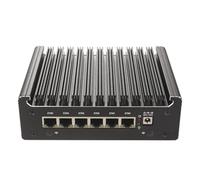 HSIPC Alder Lake N100 Quad Core Firewall Micro Appliance, Mini PC, Router PC con 8G RAM 128G SSD, 6 porte RJ45 i226-V AES-NI compatibile con opnsense