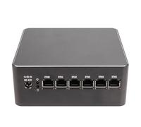 HSIPC Alder Lake Pentium Gold U300 Active Cooling Firewall Micro Appliance, Mini PC, Nano PC, Router PC with 16G 512G 6*i226-V RJ45 AES-NI Compatible with pfsense opnsense