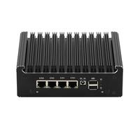 HSIPC J4125 Quad Core Firewall Micro Appliance, Mini PC, Nano PC, Router PC with 4G RAM 128G SSD, 4 RJ45 Port AES-NI compatible with Pfsense OPNsense
