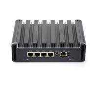 HSIPC Jasper Lake Celeron N5105 Quad Core Firewall Micro Appliance, Mini PC, Router Con 8G RAM 128G SSD, 4 Porte RJ45 2.5GBE AES-NI Compatibile Con Pfsense