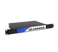 HSIPC Rackmount 1U J4125 Quad Core Firewall Micro Appliance, Mini PC, Nano PC, Router PC, 6 RJ45 i226-V 2500M Port AES-NI Compatible with pfsense opnsense...
