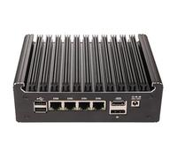HSIPC Twin Lake N150 Firewall Micro Appliance, Mini PC, Soft Router with 8G RAM 128G SSD, 4*i226-V RJ45 Port AES-NI