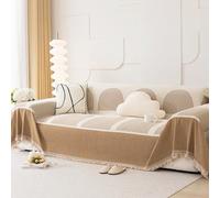 HSIRYAOHD Coperta per divani grande coperta per divani coperta per divani grande casa copridivano 1 2 3 4 posti ciniglia antiscivolo copridivano lussuoso stile semplice M