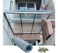 HSIRYAOHD Pannello in policarbonato,Foglio di copertura impermeabile,Rifugio per tende da esterno, trasparente, forte impatto e protezione UV per tettoie per portici, coperture per giardini e serre