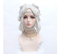 HSIU Game King of Glory cosplay LOL Game skin yao parrucca cosplay parrucca carina Lolita (esclusi accessori per capelli) Argento