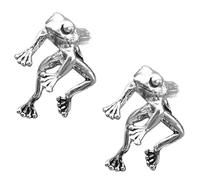 HSIXHAF 1 Paio Vintage Rana Orecchino Giacca Orecchino Argento Rana Orecchini Penzoloni Rane A Forma di Giacca Orecchini Piccolo Animale Carino Orecchini A Perno Gioielli per Donne E Ragazze Regali