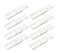 HSIXHAF 8 PCS Supporto per Ciabatta, Supporto per Presa Adesiva Senza Punzonatura, Supporto Autoadesivo Supporto per Presa da Parete per Telecomando TV Presa di Corrente Router WiFi, Bianco