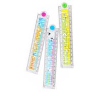 HSIXHAF Righello Pieghevole, 3 PCS Righello Pieghevole da 30 cm Righello Pieghevole Trasparente Righello Geometrico Righello in Plastica Righello da Disegno Adatto a Scuole Uffici a Casa Cancelleria