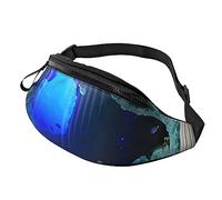 HSJFS 3D Wall Underwater world fish stampato Fashion Marsupio Regolabile Marsupio Sacchetto Del Sacchetto Casuale Petto, 3d Parete Subacquea Mondo Pesce, Taglia unica
