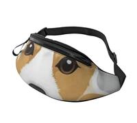 HSJFS Airplane Cockpit stampato Sport Crossbody Waist Bag Casual Chest Bag, Carino cartone animato gallese Corgi Cane, Taglia unica