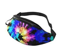 HSJFS Basket Colorful Sketch Piacere stampato Sport Crossbody Marsupio Casual Borsa Petto, Exotic Tribe Tie Dye Style, Taglia unica