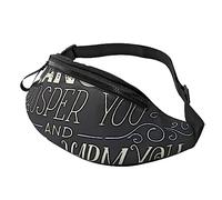 HSJFS Basket Colorful Sketch Piacere stampato Sport Crossbody Marsupio Casual Borsa Petto, So che i piani ti hanno dichiarato Signore, Taglia unica