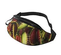 HSJFS Borsa da petto casual con cintura regolabile con stampa batterista, Pianta carnivora, Taglia unica