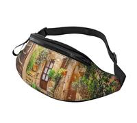 HSJFS Carino giraffa stampato Moda Marsupio Cintura Regolabile Casual Borsa Petto, Italia Toscana, Taglia unica
