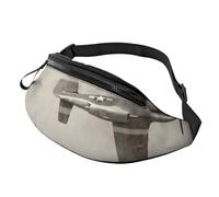 HSJFS Carino Pet Pug stampato Sport Crossbody Marsupio Casual Chest Bag, Aereo aereo della seconda guerra mondiale, Taglia unica