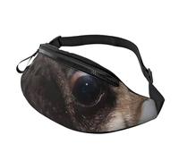 HSJFS Carino Pet Pug stampato Sport Crossbody Marsupio Casual Chest Bag, Carlino per animali domestici, Taglia unica