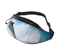 HSJFS Carino Pet Pug stampato Sport Crossbody Marsupio Casual Chest Bag, Delfino carino., Taglia unica