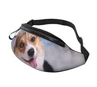 HSJFS Carino Pig stampato Moda Marsupio Cintura Regolabile Casual Borsa Petto, Corgi Dogs, Taglia unica