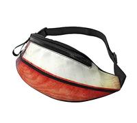 HSJFS Carino Pig stampato Moda Marsupio Cintura Regolabile Casual Borsa Petto, Motivo bandiera americana., Taglia unica