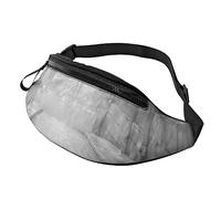 HSJFS Ice Cream e Waffle Pattern stampato Moda Marsupio Regolabile Marsupio Pouch Casual Chest Bag, Torre Eiffel Parigi Street Ombrello rosso, Taglia unica