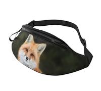 HSJFS Lupo Howling At The Moon stampato Fashion Marsupio Regolabile Marsupio Pouch Casual Chest Bag, Volpe divertente., Taglia unica