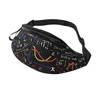 HSJFS Lupo Howling At The Moon stampato Fashion Marsupio Regolabile Marsupio Pouch Casual Chest Bag, Formula matematica., Taglia unica