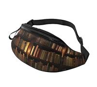 HSJFS Mappa del mondo stampato Sport Crossbody Marsupio Casual Chest Bag, Libreria Libreria Libro, Taglia unica