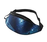 HSJFS Mappa del mondo stampato Sport Crossbody Marsupio Casual Chest Bag, Stelle lunari e pianeti, Taglia unica