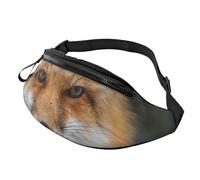HSJFS Red Skulls stampato Fashion Waist Bag Cintura regolabile Casual Chest Bag, Volpe, Taglia unica