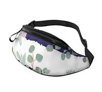 HSJFS Red Wine Galsses & Grapes con stampa in legno Sport Crossbody Marsupio Casual Chest Bag, Piante Grasse A Righe, Taglia unica